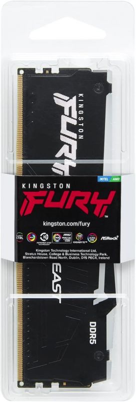 Пам'ять ПК Kingston DDR5 16GB 6000 FURY Beast RGB XMP