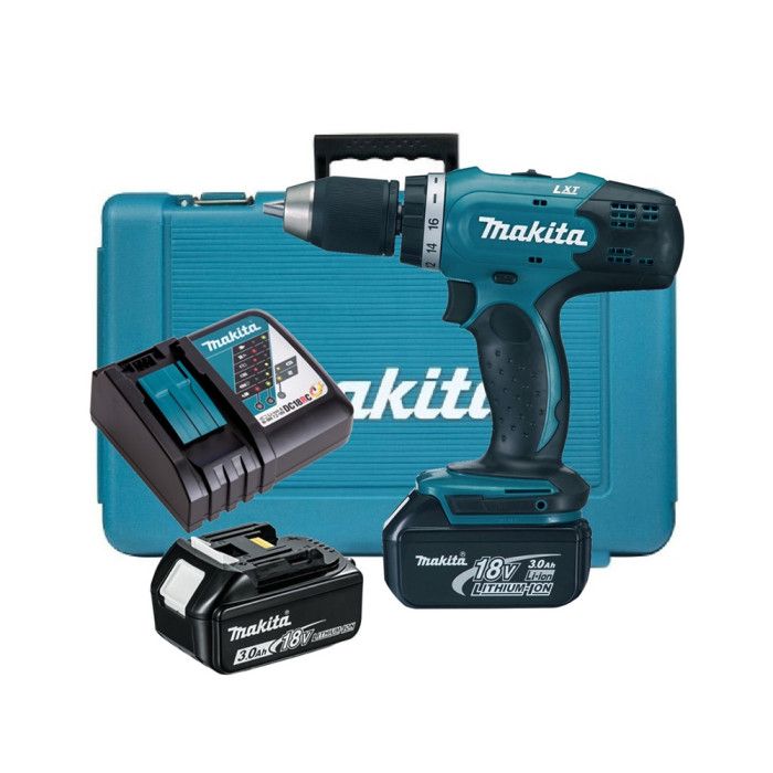 Шурупокрут-дриль акумуляторний Makita DDF453RFE 18B 2х3А·год 42Нм 0-400·0-1300 об·хв кейс 1.8кг