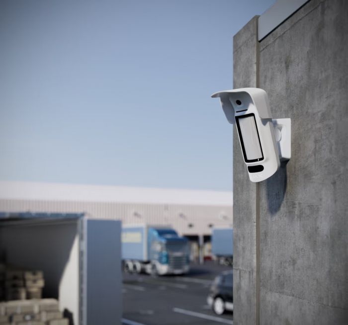 Датчик руху вуличний з можливістю встановлення на висоті Ajax MotionCam Outdoor HighMount, PhOD, Jeweler, бездротовий, білий