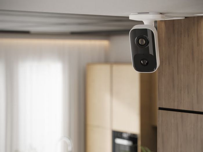 Камера відеоспостереження Ajax IndoorCam, внутрішня, 4мп, 110° вертикальний 60° горизонтальний, іч 8м, штучний інтелект, wi-fi, біла