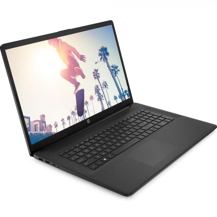 Ноутбук HP 17-cn4007ua 17.3" FHD IPS AG, Intel 5-120U, 16GB, F512GB, UMA, DOS, чорний