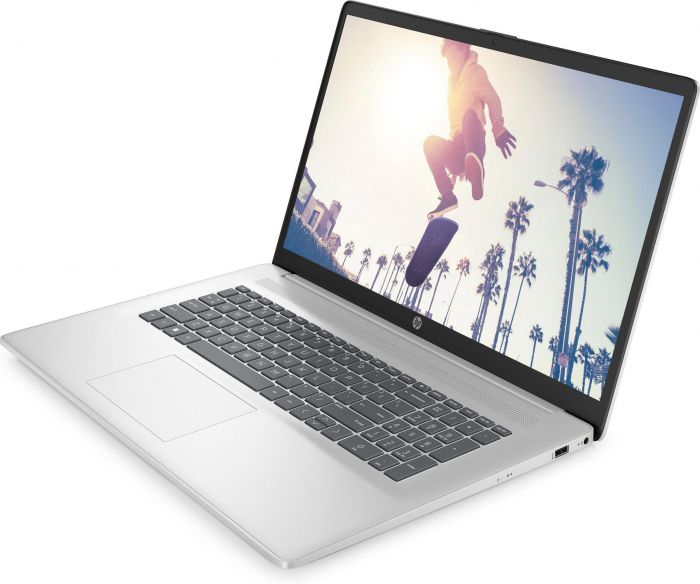 Ноутбук HP 17-cn2016ua 17.3" FHD IPS AG,Intel i3-1215U, 16GB, F512GB, UMA, DOS, сріблястий