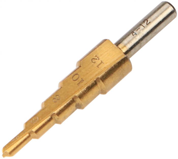 Свердло по металу ступінчасте Tolsen, HSS, 4x12мм