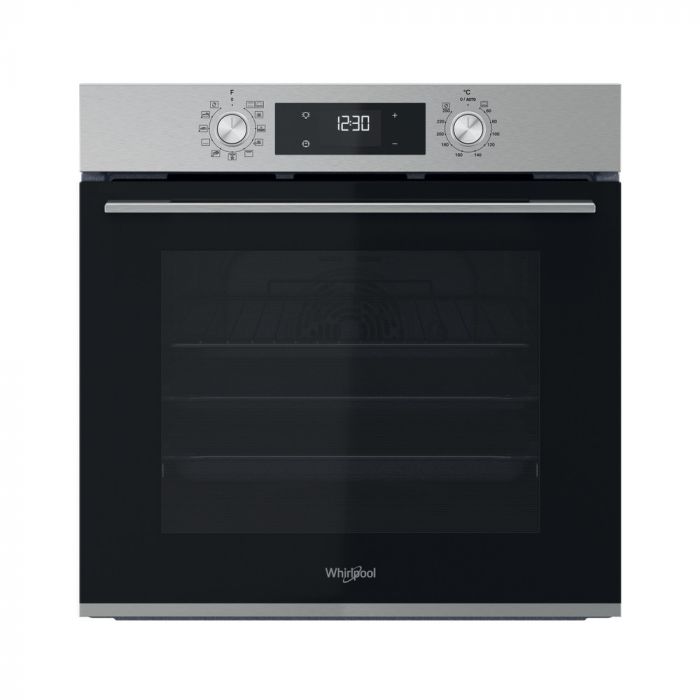 Духова шафа Whirlpool електрична, 71л, A+, дисплей, конвекція, телескопічні напрямні, нерж