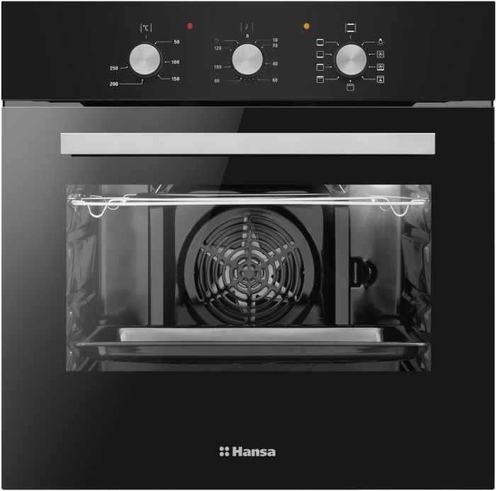 Духова шафа Hansa електрична, 62л, A, конвекція, чорний