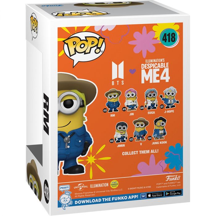Фігурка Funko POP Rocks: Minions X BTS - RM