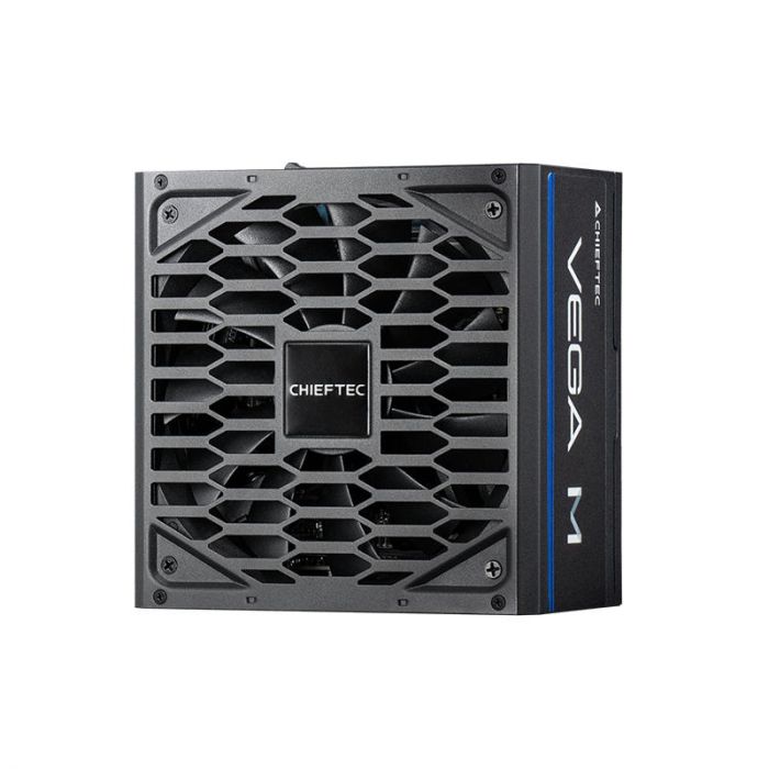 Блок живлення CHIEFTEC Vega M (750W), >90%, 80+ Gold, 135мм FDB, 1xMB 24pin(20+4), 2xCPU 8pin(4+4), 3xMolex, 6xSATA, 4xPCIe 8pin(6+2), 1xPCIe GEN5 16pin, Fully Modular