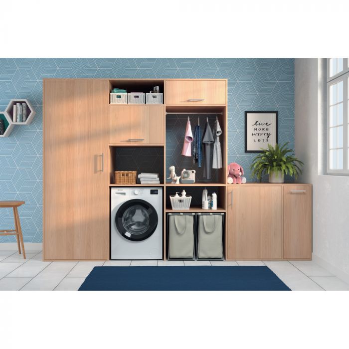 Пральна машина Indesit фронтальна, 7кг, 1200, A+++, 49.6см, дисплей, пара, інвертор, люк чорний, білий