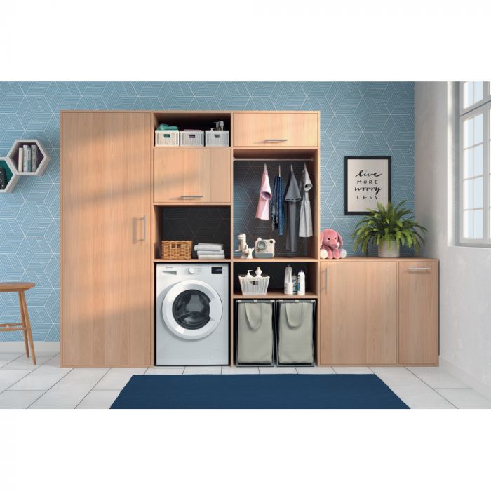 Пральна машина Indesit фронтальна, 6кг, 1000, A+++, 44.6см, дисплей, пара, інвертор, білий