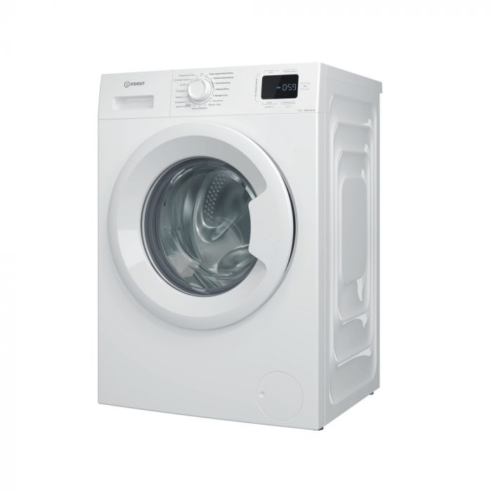 Пральна машина Indesit фронтальна, 6кг, 1000, A+++, 44.6см, дисплей, пара, інвертор, білий