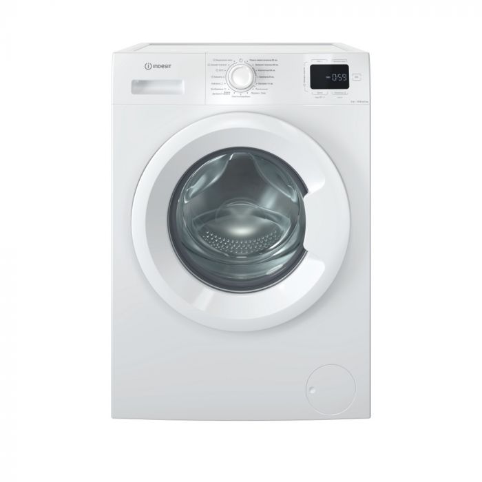 Пральна машина Indesit фронтальна, 6кг, 1000, A+++, 44.6см, дисплей, пара, інвертор, білий