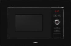 Мікрохвильова піч Hansa вбудовувана, 20л, електр.управл., 800Вт, гриль, дисплей, відкр.кнопкою, чорний