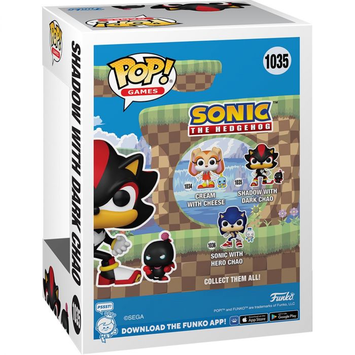 Фігурка Funko POP&buddy: Sonic - Shadow w/DChao