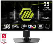 Монітор MSI 24.5" MAG 255PXF 2xHDMI, DP, MM, IPS, 300Hz, 0.5ms, sRGB 120%, FreeSync, Pivot