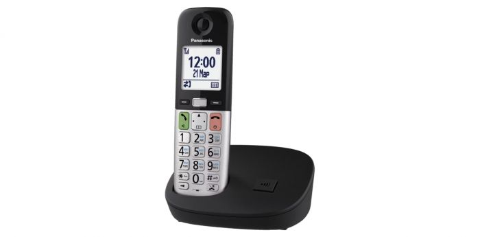 Радіотелефон DECT Panasonic KX-TGU410UCB, чорно-сріблястий