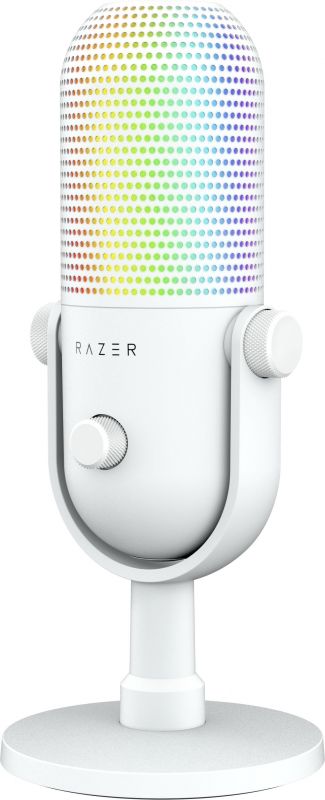 Мікрофон геймінговий Razer Seiren V3 Chroma, Uni, RGB, USB-A, 2м, білий
