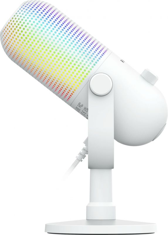 Мікрофон геймінговий Razer Seiren V3 Chroma, Uni, RGB, USB-A, 2м, білий