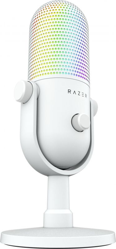 Мікрофон геймінговий Razer Seiren V3 Chroma, Uni, RGB, USB-A, 2м, білий