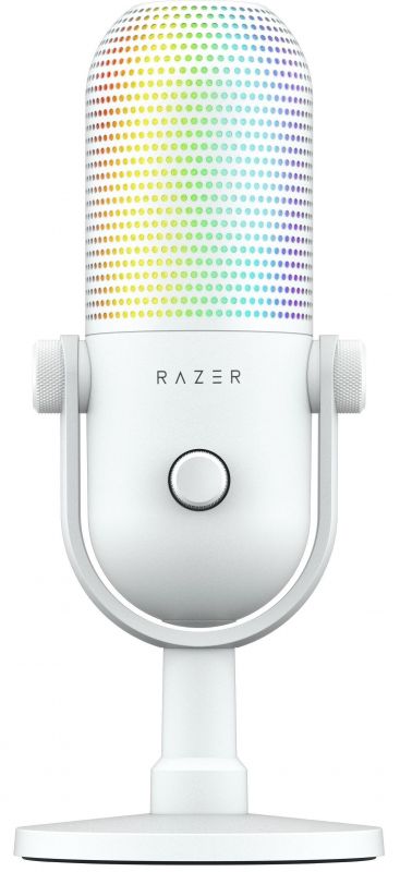 Мікрофон геймінговий Razer Seiren V3 Chroma, Uni, RGB, USB-A, 2м, білий