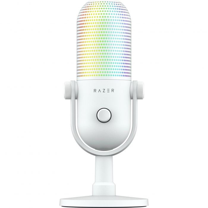 Мікрофон геймінговий Razer Seiren V3 Chroma, Uni, RGB, USB-A, 2м, білий