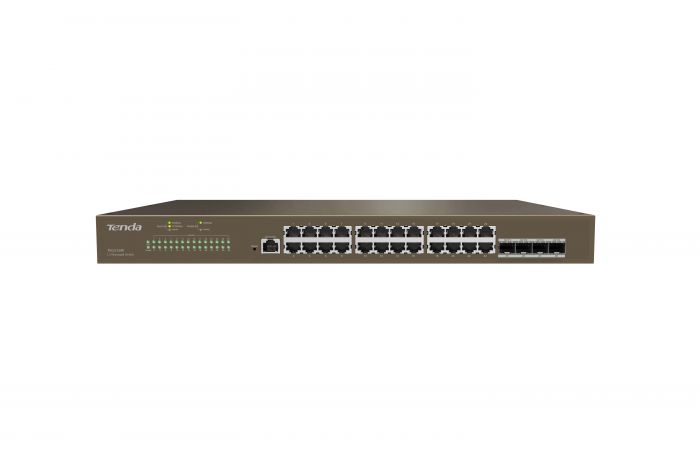 Комутатор TENDA TEG5328F 24xGE, 4xSFP, L3, Керований