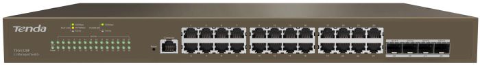 Комутатор TENDA TEG5328F 24xGE, 4xSFP, L3, Керований