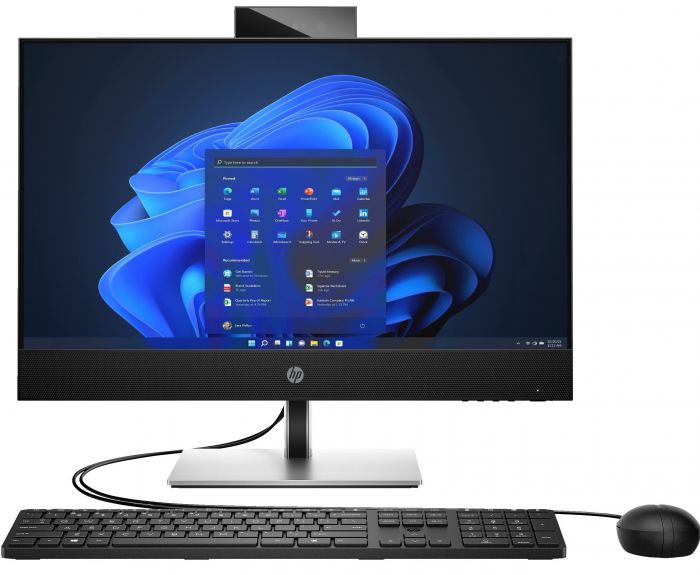 Комп'ютер персональний моноблок HP ProOne 440-G9 23.8" FHD IPS AG, Intel i5-14500T, 16GB, F512GB, UMA, WiFi, кл+м, DOS, чорний