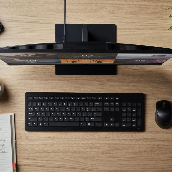 Комп'ютер персональний моноблок HP ProOne 440-G9 23.8" FHD IPS AG, Intel i5-14500T, 16GB, F512GB, UMA, WiFi, кл+м, DOS, чорний