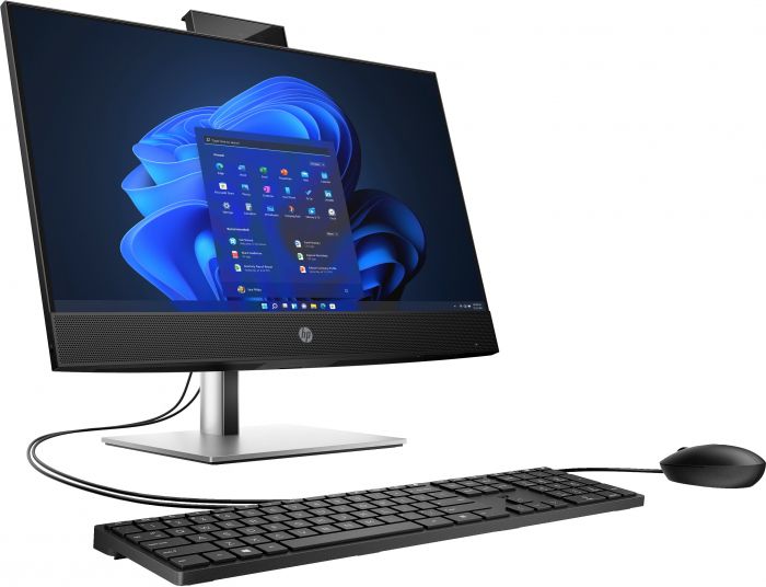 Комп'ютер персональний моноблок HP ProOne 440-G9 23.8" FHD IPS AG, Intel i5-13500T, 16GB, F512GB, UMA, WiFi, кл+м, 3р, DOS, чорний