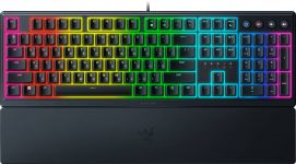 Клавіатура механічна Razer Ornata V3 104key, Mecha-Membrane Switch, USB-A, EN/UK, RGB, чорний