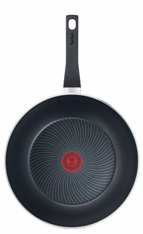 Сковорода ВОК Tefal Start&Cook, 28см, алюміній, бакеліт, чорний