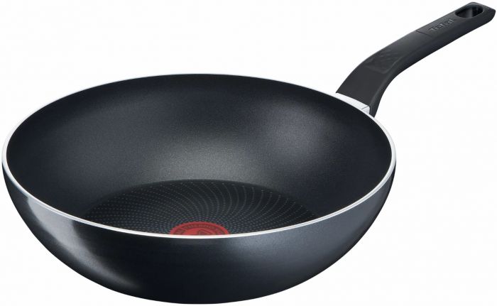 Сковорода ВОК Tefal Start&Cook, 28см, алюміній, бакеліт, чорний