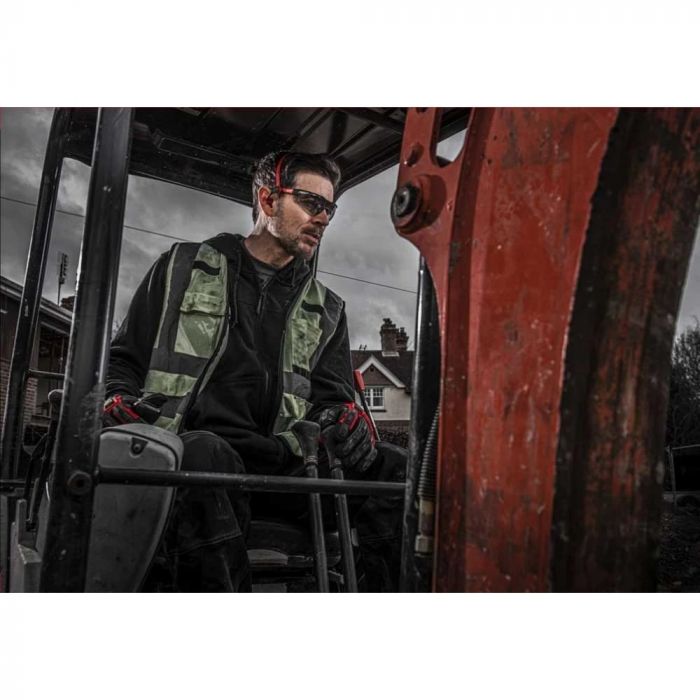 Окуляри захисні Milwaukee, протиосколкові, лінзи-сірі, полікарбонат