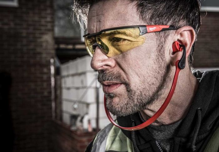 Окуляри захисні Milwaukee, протиосколкові, лінзи-жовті, полікарбонат