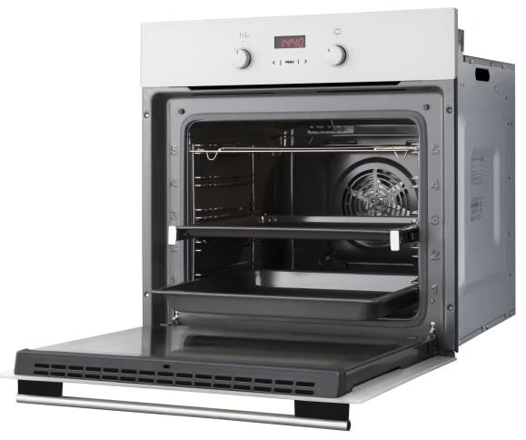 Духова шафа Hansa електрична, 65л, A, дисплей, конвекція, білий