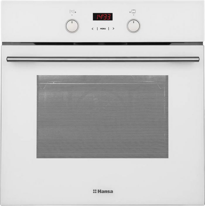 Духова шафа Hansa електрична, 65л, A, дисплей, конвекція, білий
