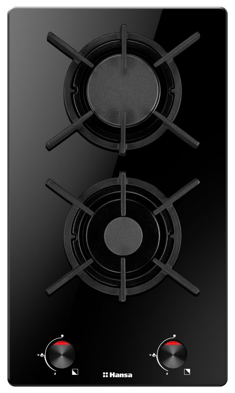 Варильна поверхня Hansa газова, 30см, чавун, чорний