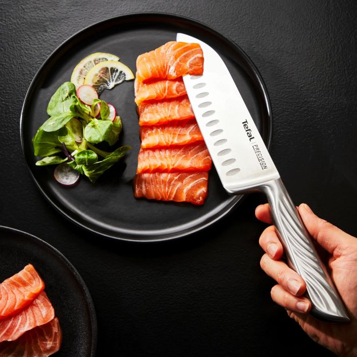 Кухонний ніж сантоку Tefal Precision, 16.5см, нержавіюча сталь
