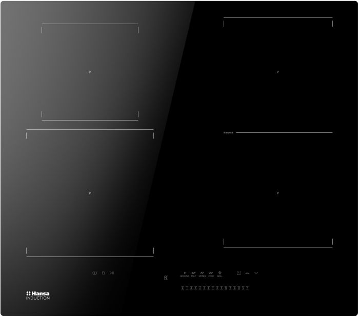 Варильна поверхня Hansa індукційна, 59,2см, розширена зона, чорний