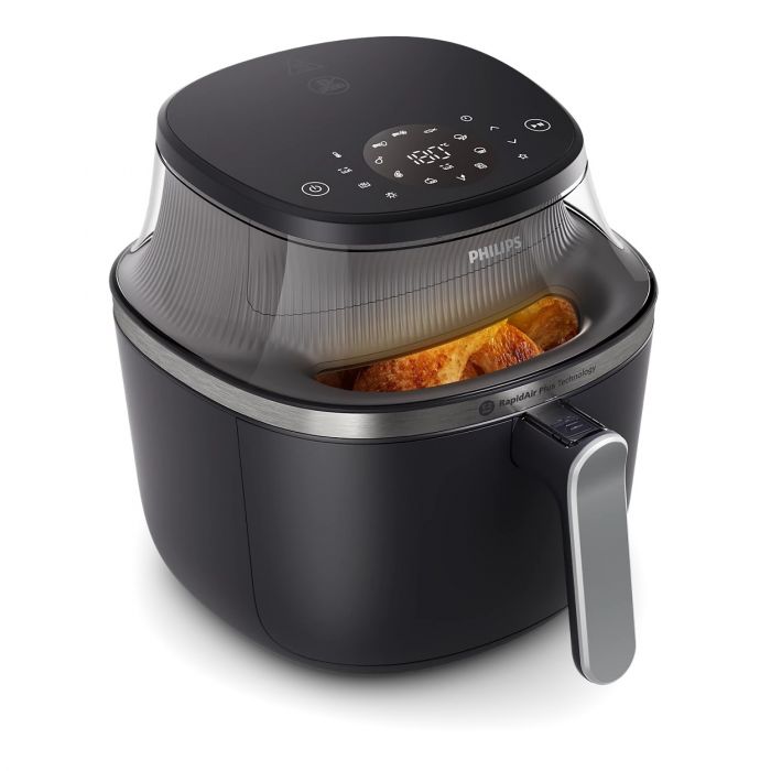 Мультипіч Philips Ovi XL Series 3000, 2000Вт, чаша-7.2л, сенсорне управл., 16 авто. програм, з віконцем, пластик, чорний