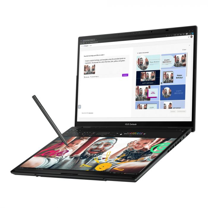 Ноутбук ASUS Zenbook Duo UX8406CA-PZ043W 14" 3K OLED, Intel Ultra 9 285H, 32GB, F1TB, UMA, Win11, Сірий