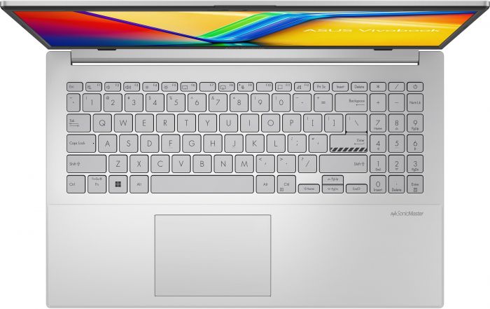 Ноутбук ASUS Vivobook GO E1504GA-BQ115 15.6" FHD IPS, Intel i3-N305, 8GB, F512GB, UMA, NoOS, Сріблястий