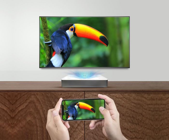 Проєктор ультракороткофокусний HP BP5000 UHD, 2000 lm, LASER, 0.23, WiFi, Smart Aptoide