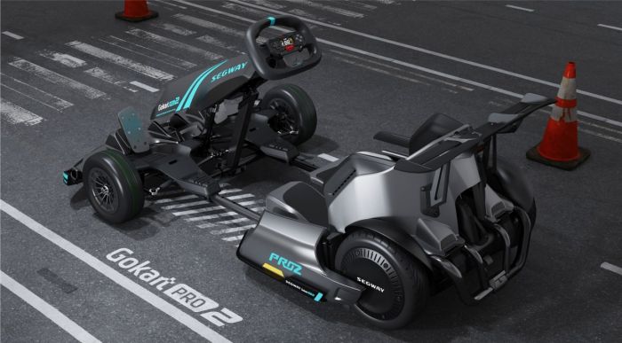 Карт Segway-Ninebot GoKart PRO 2, сіро-блакитний