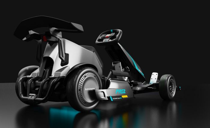 Карт Segway-Ninebot GoKart PRO 2, сіро-блакитний