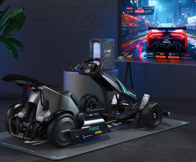 Карт Segway-Ninebot GoKart PRO 2, сіро-блакитний