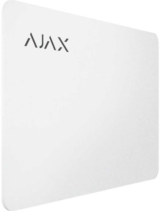 Картка Ajax Pass 1шт, Jeweller, безконтактна, білий