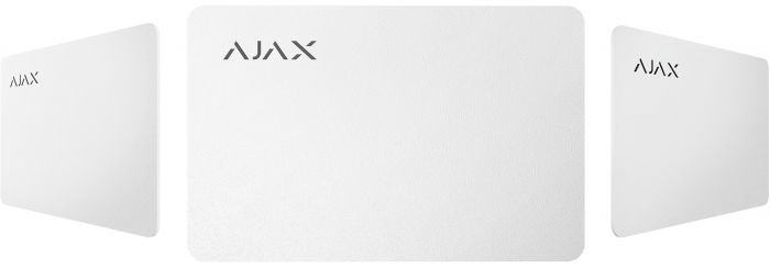 Картка Ajax Pass 1шт, Jeweller, безконтактна, білий