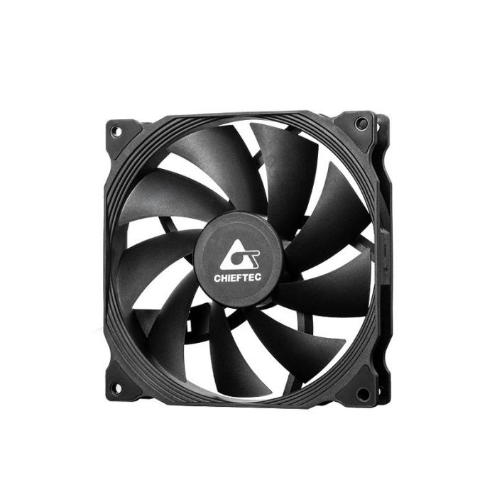 Корпусний вентилятор CHIEFTEC ZF-1425PWM, 140мм, 1200rpm, HDB, 4pin PWM, 20.1dBa, чорний