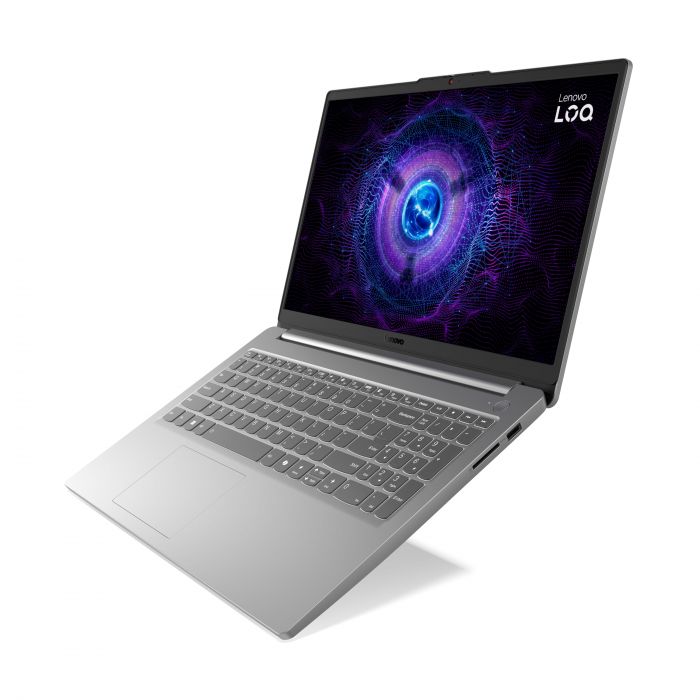 Ноутбук Lenovo LOQ-15IAX9E 15.6" FHD IPS AG, Intel i5-12450HX, 16GB, F512GB, NVD4050-6, DOS, сірий